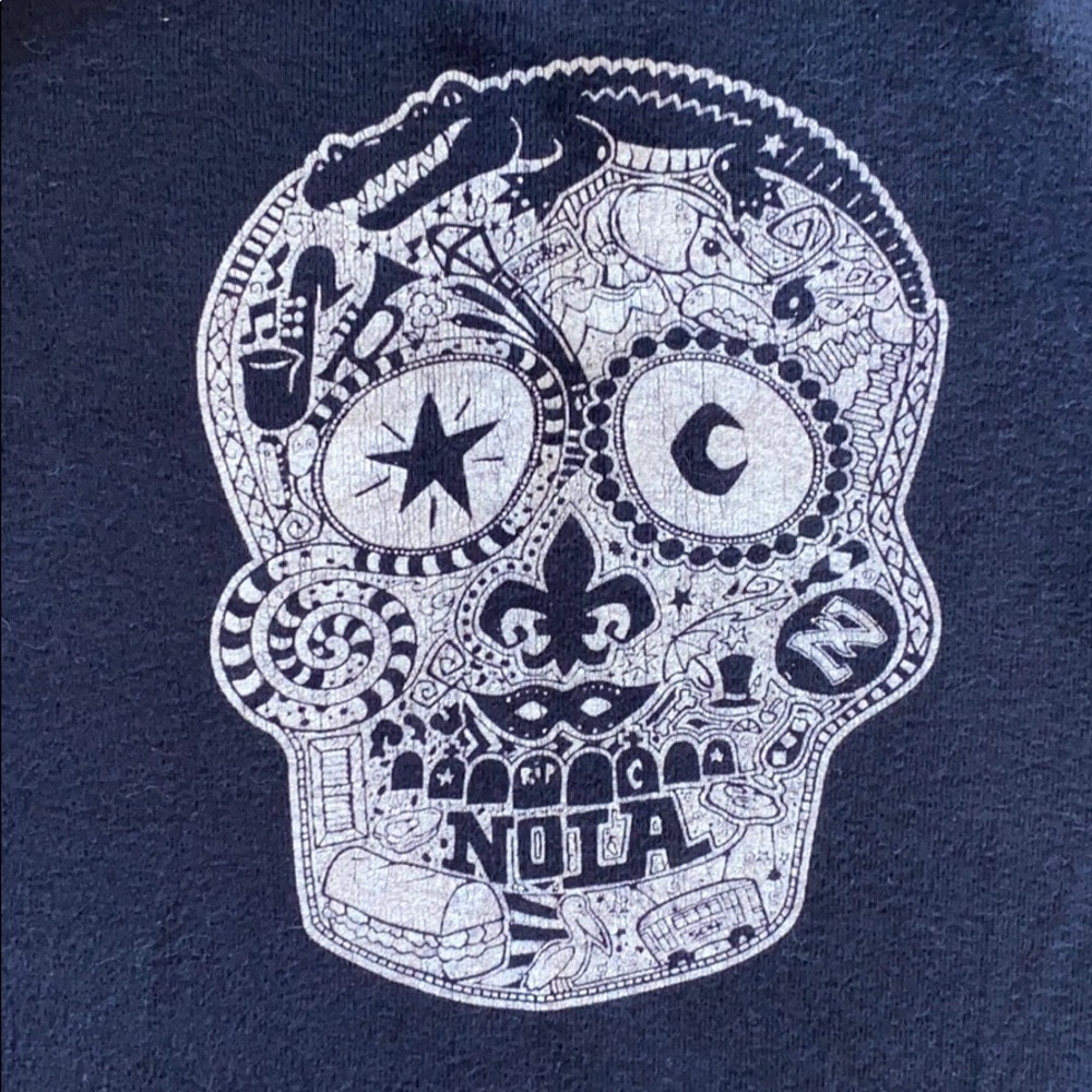 ⭐️New Orleans Skull Onesie - Picture 2 of 4